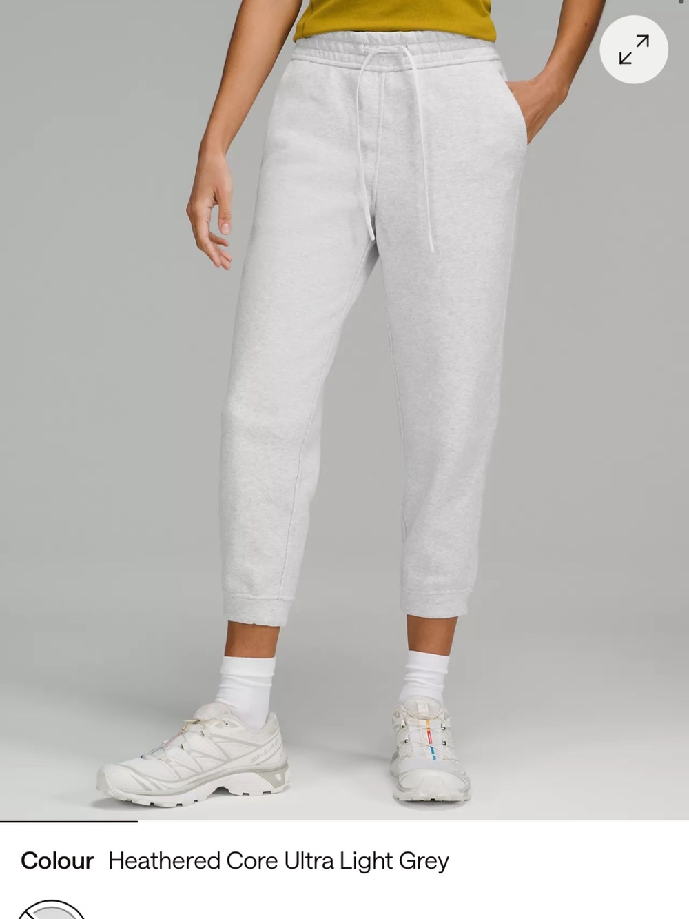 lululemon athletica Heathered Ultra Light Grey Jogger Pants